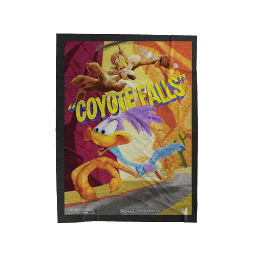 Road Runner Coyote Falls Velveteen Blanket
