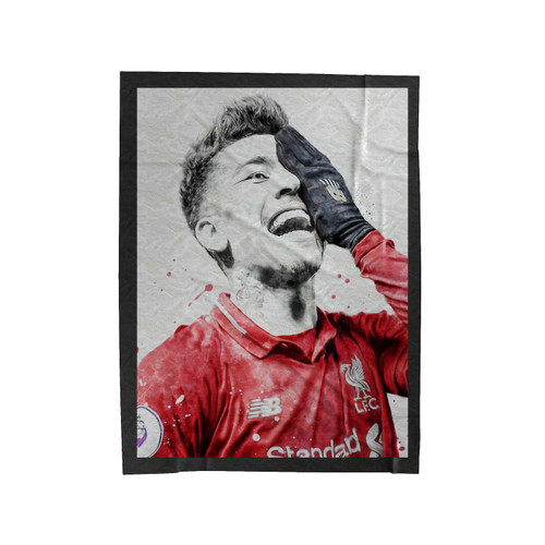 Roberto Firmino Liverpool Fc Velveteen Blanket