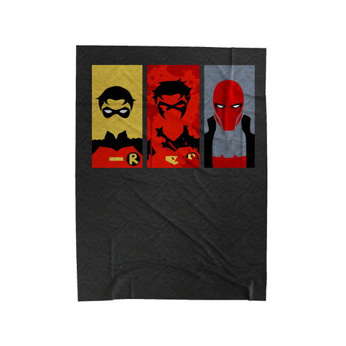 Robin Change Face Deadpool Velveteen Blanket