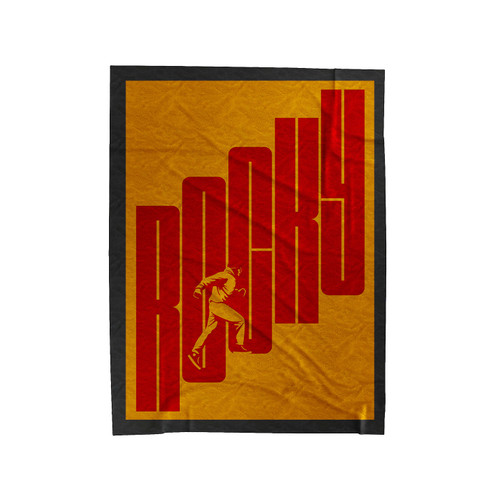 Rocky Rocky Balboa Typography Velveteen Blanket
