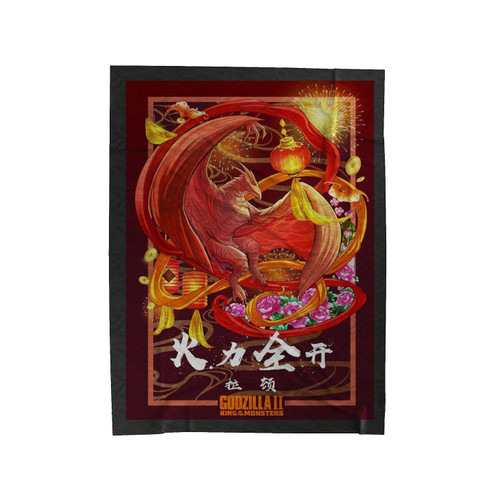 Rodan Godzilla King Of Monsters Art Velveteen Blanket
