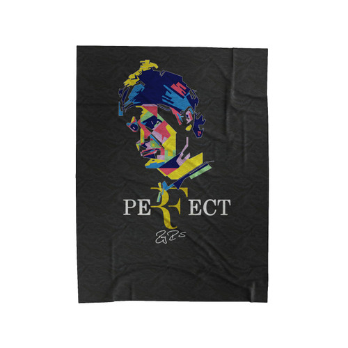 Roger Federer Art Perfect Velveteen Blanket
