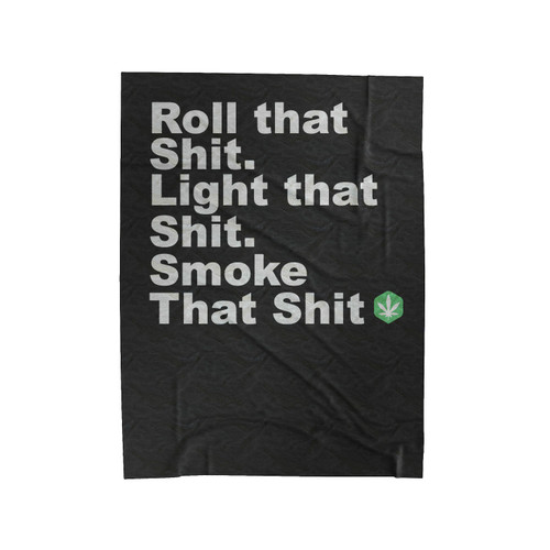 Roll That Weed Smoke Wu-Tang Velveteen Blanket