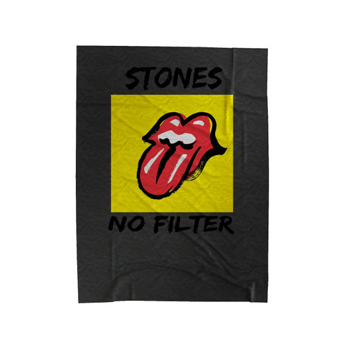 Rolling Stones 2019 Concert Tour No Filter Velveteen Blanket