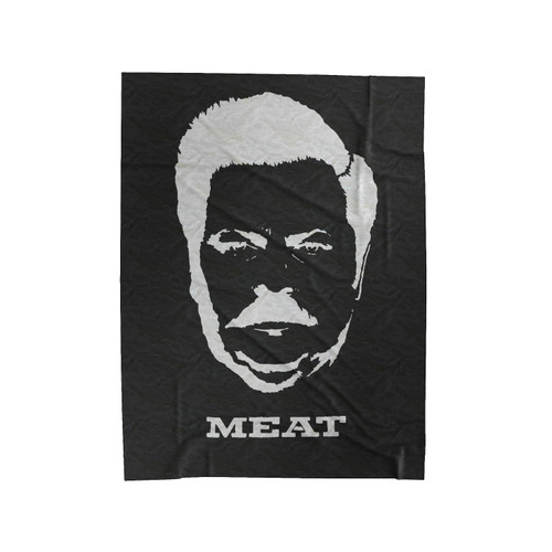 Ron Swanson Meat Parks And Rec Velveteen Blanket