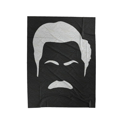 Ron Swanson Parks & Recreation Velveteen Blanket