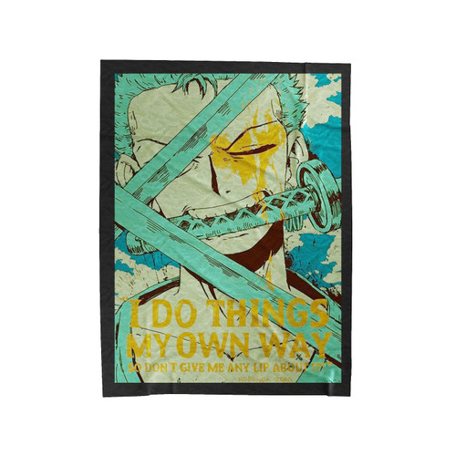 Roronoa Zoro One Piece Velveteen Blanket