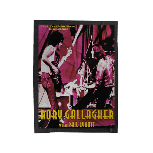 Rory Gallagher And Phil Lynott Velveteen Blanket