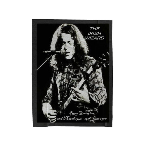 Rory Gallagher Vintage The Irish Wizard Velveteen Blanket