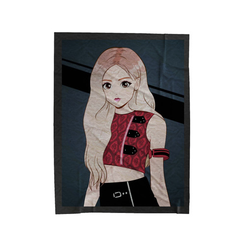 Rose Anime Blackpink Velveteen Blanket
