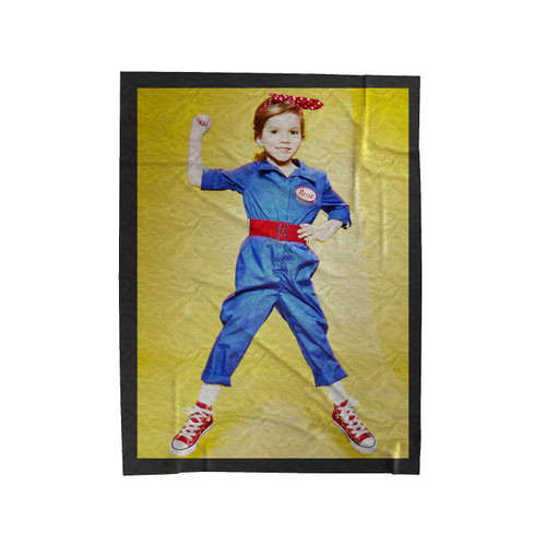 Rosie The Riveter 1 Velveteen Blanket