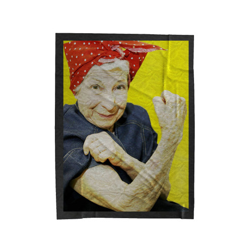 Rosie The Riveter 4 Velveteen Blanket