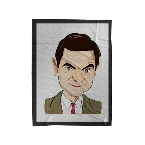 Rowan Atkinson Mr Bean Cartoon Velveteen Blanket