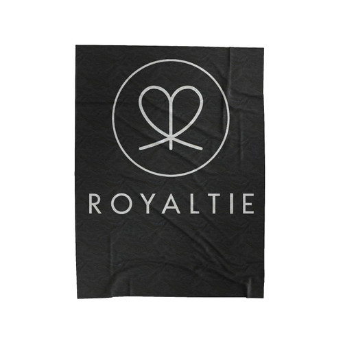 Royaltie Logo With Text Velveteen Blanket