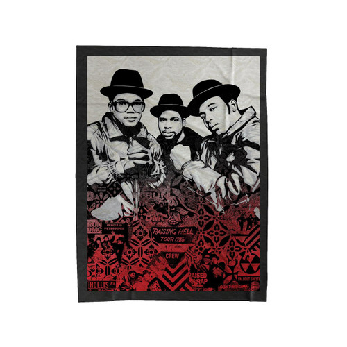 Run Dmc Raising Hell Tour Velveteen Blanket