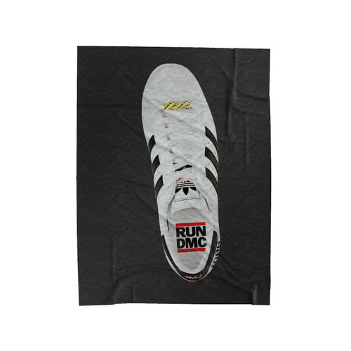 Run Dmc Shoe Velveteen Blanket