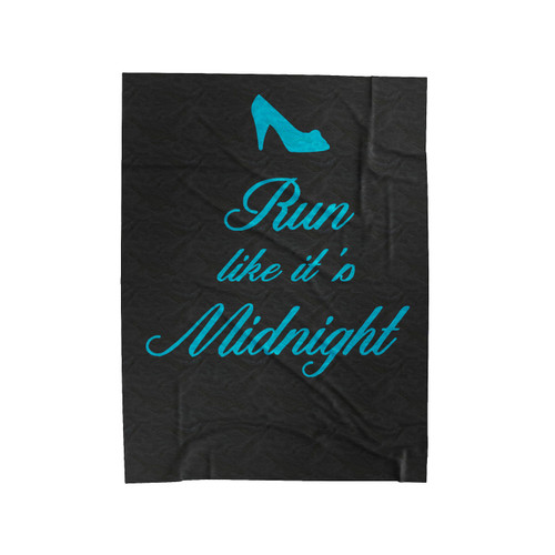 Run Like It's Midnight Velveteen Blanket