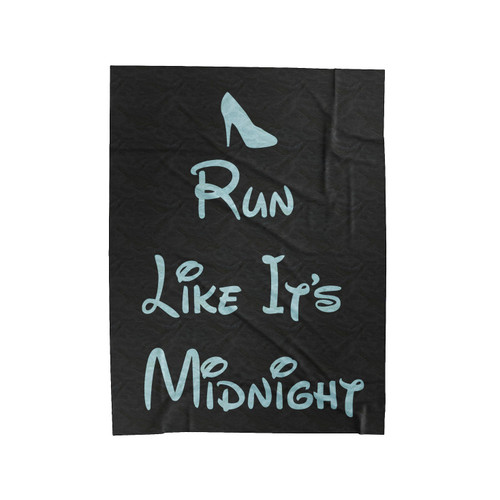 Run Like Its Midnight Velveteen Blanket