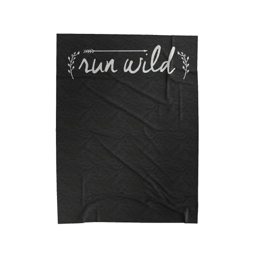 Run Wild Running Runner Velveteen Blanket