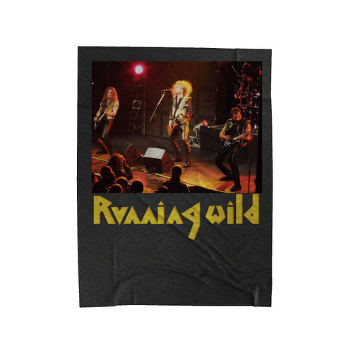 Running Wild Port Royal Heavy Metal Band Velveteen Blanket