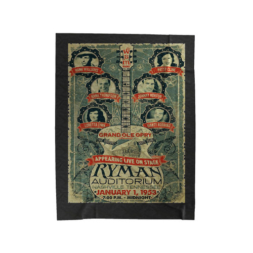 Ryman Auditorium Collage Velveteen Blanket
