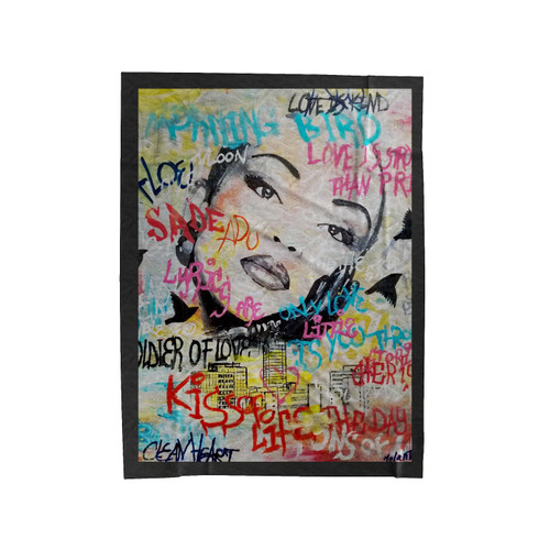 Sade Adu Painting Art Velveteen Blanket