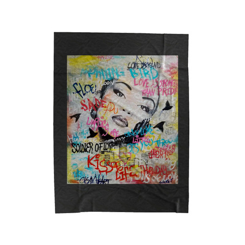 Sade Adu Painting Art 1 Velveteen Blanket