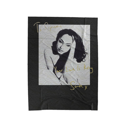 Sade Adu Your Love Is King Square Photo Supreme Box Velveteen Blanket