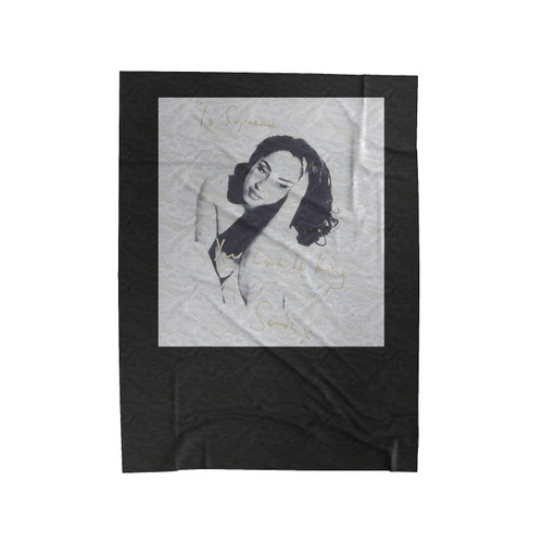 Sade Singer Quote Velveteen Blanket