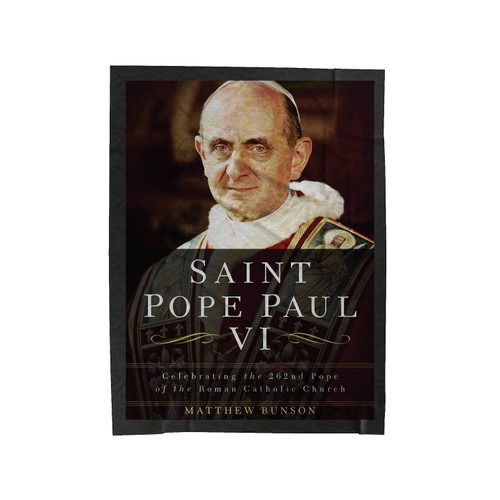 Saint Pope Paul Vi Velveteen Blanket