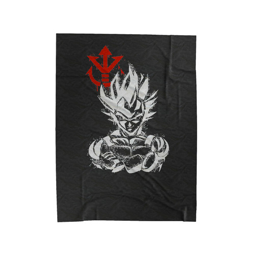 Saiyan Prince Graffiti Vegeta Japanese Velveteen Blanket