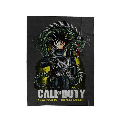 Saiyan Warfare Dragon Ball Z Velveteen Blanket