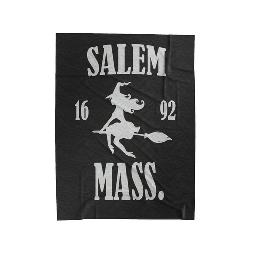 Salem 1692 Mass Halloween Pumpkins Funny Velveteen Blanket