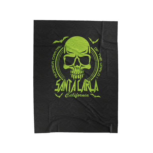 Santa Carla Murder Capital Of The World Velveteen Blanket