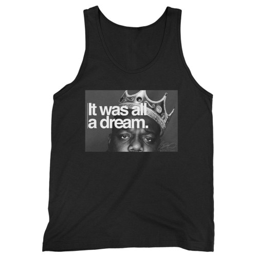 Our cotton biggie smalls it was all a dream men tank top is perfect for those intense workouts in the gym, at practice or pickup games.