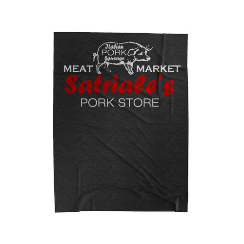 Satriale's Funny Pork Store Sopranos Mafia Italian Velveteen Blanket