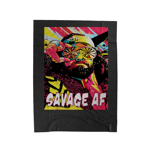 Savage Af High Quality Velveteen Blanket