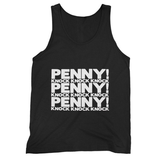 Our cotton big bang theory penny knock men tank top is perfect for those intense workouts in the gym, at practice or pickup games.