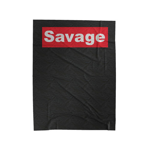 Savage Supreme Box Logo 2 Velveteen Blanket