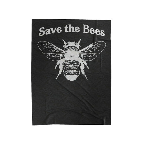 Save The Bees Velveteen Blanket