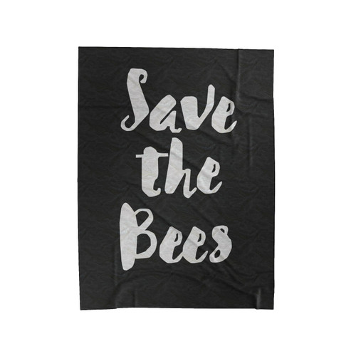 Save The Bees Bumble Bee Honey Bee Velveteen Blanket