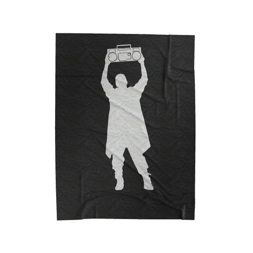 Say Anything John Cusack Holding Boom Box 1 Velveteen Blanket