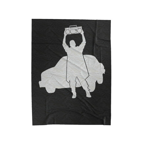 Say Anything John Cusack Holding Boom Box 2 Velveteen Blanket