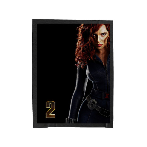 Scarlett Johansson Black Widow Velveteen Blanket