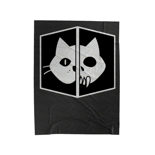 Schrodinger's Cat Velveteen Blanket