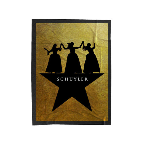 Schuyler Sisters Hamilton Logo Velveteen Blanket