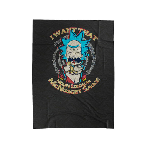 Schwifty Sauce Rick And Morty Velveteen Blanket