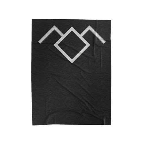 Sci Fi Owl Logo Laura Palmer Velveteen Blanket