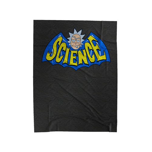 Science Man Rick And Morty Parody Velveteen Blanket