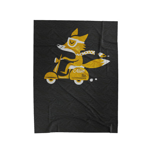 Scooter Alive Foxy Scooter Velveteen Blanket